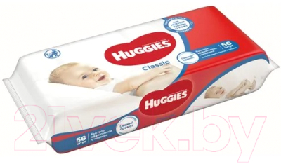 Влажные салфетки детские Huggies Classic (56шт)