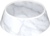 Миска для животных Tarhong Carrara Marble / PPM3077WBWM (белый мрамор) - 