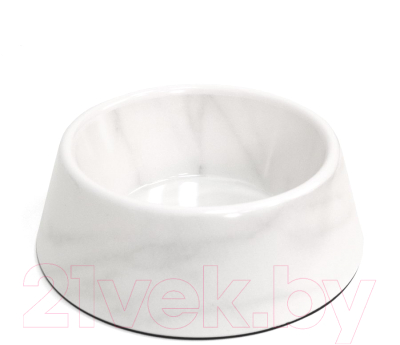Миска для животных Tarhong Carrara Marble / PPM3077WBWM (белый мрамор)