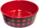 Миска для животных Tarhong Check / PE20775477 (красный) - 