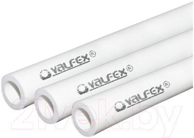 Труба водопроводная Valfex SDR 6 PN20 ф50х8.3мм / 10102050 (белый)