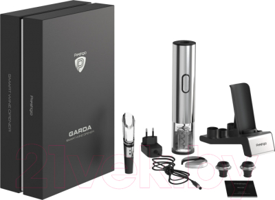 Электроштопор Prestigio Garda Smart Wine Opener / PWO105SL (серебристый)