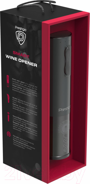 Электроштопор Prestigio Bolsena Smart Wine Opener / PWO101BK