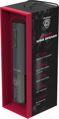 Электроштопор Prestigio Bolsena Smart Wine Opener / PWO101BK (черный)