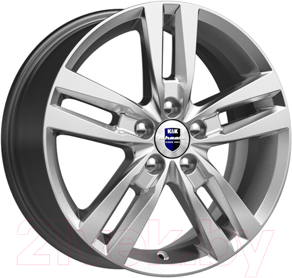 Р›РёС‚РѕР№ РґРёСЃРє K&K Rassvet (РљРЎ868) 16x6.5" 5x100РјРј DIA 67.1РјРј ET 38РјРј РЎРёР»СЊРІРµС