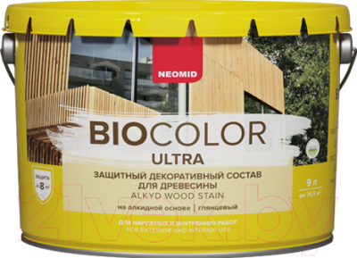 

Защитно-декоративный состав Neomid, Красно-коричневый, Bio Color Ultra