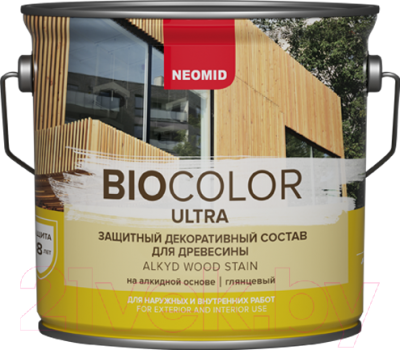 Защитно-декоративный состав Neomid Bio Color Ultra (2.7л, белый)