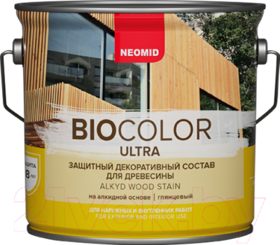 

Защитно-декоративный состав Neomid, Красно-коричневый, Bio Color Ultra