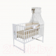 Миниатюра изображения товара Детская кроватка VDK Magico Mini колесо-качалка Oh my Bear (Bianco)
