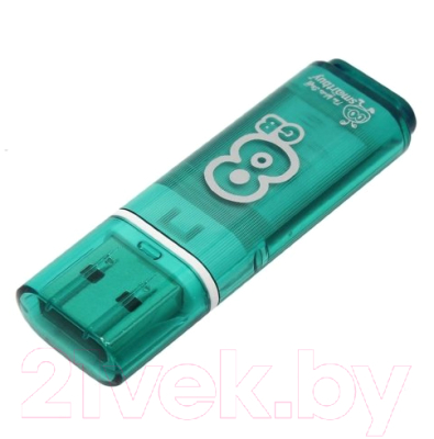 Usb flash накопитель SmartBuy Glossy Green 8GB (SB8GBGS-G)