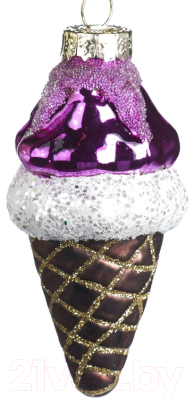 

Елочная игрушка Goodwill, Фиолетовый;коричневый, Мороженое / P 34378-2