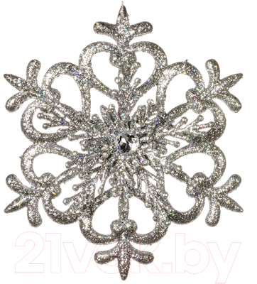

Елочная игрушка Goodwill, Серебристый, Снежинка 1 / PL 52341-1