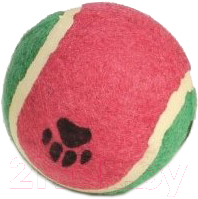 Игрушка для собак Beeztees Мячик теннисный с отпечатками лап / 625597 (большой)