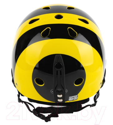 Шлем горнолыжный Luckyboo XS, черный/желтый