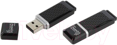 Usb flash накопитель SmartBuy Quarts Black 4GB (SB4GBQZ-K)