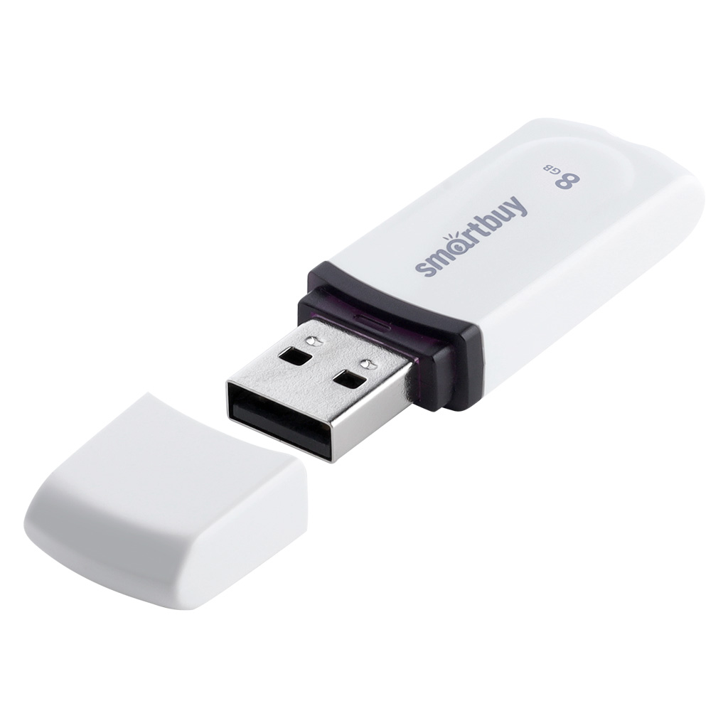 USB flash накопитель SmartBuy Paean White 8GB (SB8GBPN-W) — фото 2