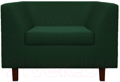 Кресло мягкое Brioli Дедрик Д (J8/темно-зеленый)