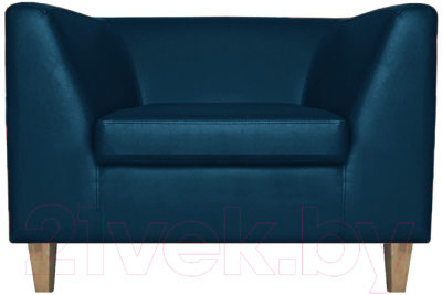 Кресло мягкое Brioli Дедрик М (L18/синий)