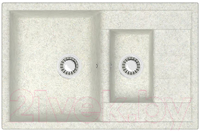 Мойка кухонная Elmar M-09M (белый гранит Q15)