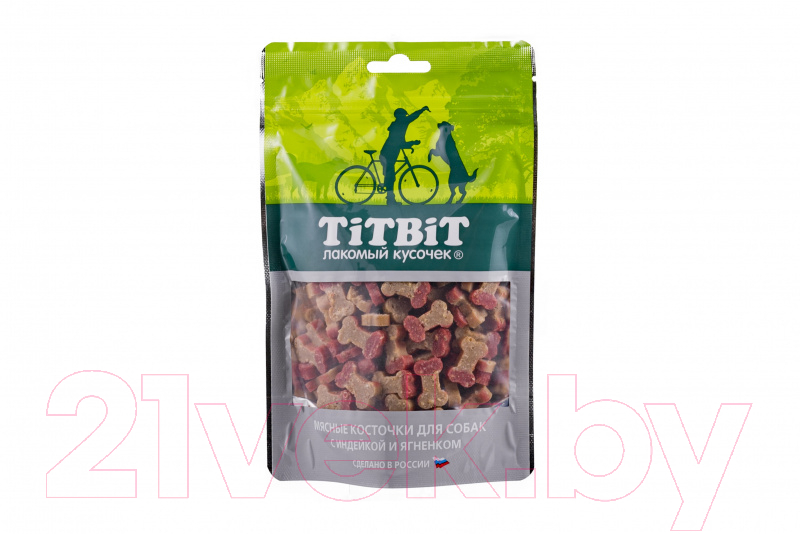 Лакомство для собак TiTBiT Косточки мясные с индейкой и ягненком / 12895