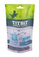 Лакомство для кошек TiTBiT Хрустящие подушечки с мясом утки для чистки зубов / 15407 (60г) - 