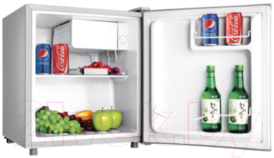Холодильник с морозильником BBK RF-049 (серебристый)