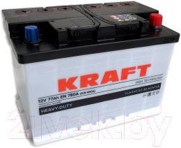 

Автомобильный аккумулятор KrafT, 77 R / KR77.0