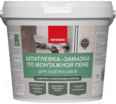 Шпатлевка готовая Neomid По монтажной пене (1.4кг)