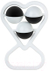 Погремушка Tullo Три шарика / 157 (черный/белый) - 