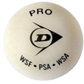

Мяч для сквоша DUNLOP, White Pro / 627DN700118T-1