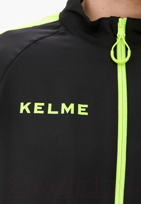 Олимпийка спортивная Kelme Men Training woven Jacket / K088-012 (L, черный)