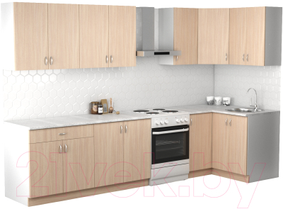 

Готовая кухня S-Company, Клео лайт 1.2x2.6 правая