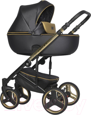 Детская универсальная коляска Riko Ozon Premium 3 в 1 (34/Gold Black)