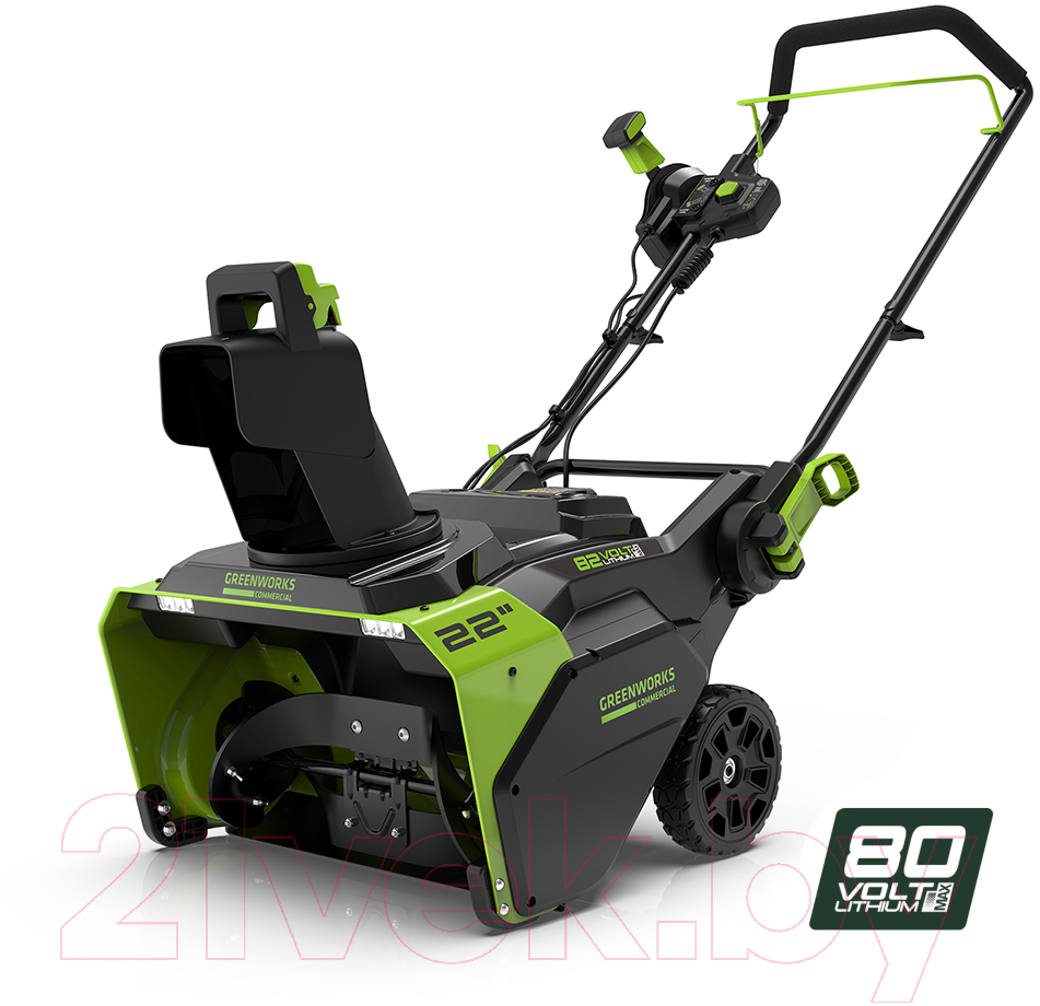 Снегоуборщик аккумуляторный Greenworks GD82ST 82V / 2602507