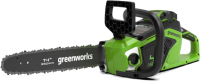 Электропила цепная Greenworks GD40CS18 бесщеточная 40V 40см / 2005807 (без АКБ и ЗУ) - 