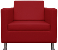 Кресло мягкое Brioli Дилли (L19/красный) - 