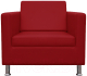Кресло мягкое Brioli Дилли (L19/красный) - 
