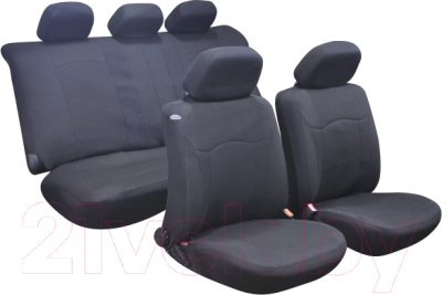 Комплект чехлов для сидений AVG Модель 9 / 204117 (11 предметов, черный)