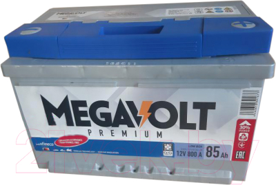 

Автомобильный аккумулятор Senfineco, Megavolt Premium R+ SMP/12V85Ah/R
