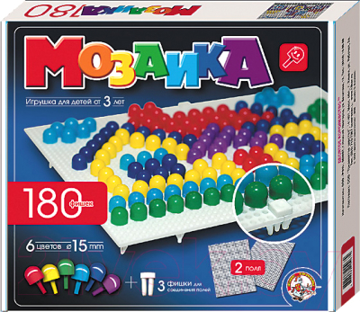 

Развивающая игра Десятое королевство, Мозаика / 00967