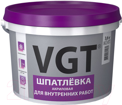 Шпатлевка готовая VGT Для внутренних работ (1.7кг)