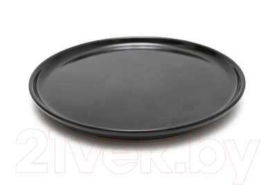 Тарелка столовая обеденная Keramika Nordic (22см, черный)