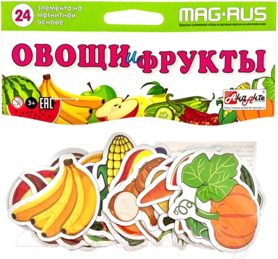 

Развивающая игра Анданте, Овощи и фрукты / NF1021