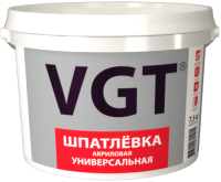Шпатлевка готовая VGT Универсальная для наружных и внутренних работ (1кг) - 