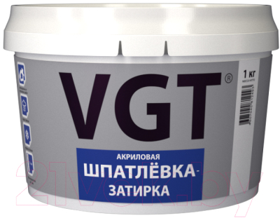 Шпатлевка готовая VGT Затирка (1кг)