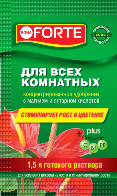 Удобрение Bona Forte Для всех комнатных растений 4630035960558 (10мл)