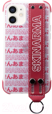 Чехол-накладка Skinarma Kotoba Strap для iPhone 12 mini (красный)