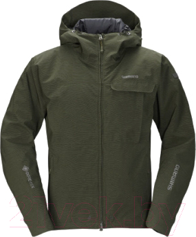 Куртка для охоты и рыбалки Shimano RB-01JS Gore-Tex / 59YRB01JS88 (EU-L/ JP-LL, зеленый хаки)