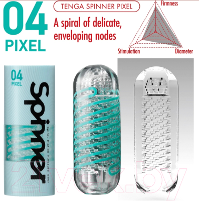 Мастурбатор для пениса Tenga Spinner Pixel 183206 / SPN-004