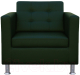 Кресло мягкое Brioli Дилли клетка (L15/зеленый) - 